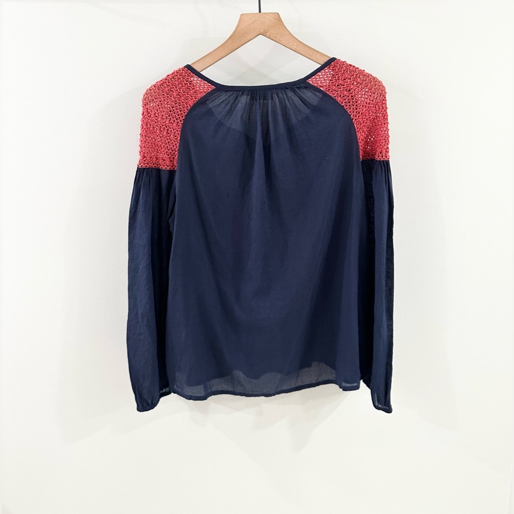 Roberta Roller Rabbit Crochet Shoulder Embroidere… - image 5